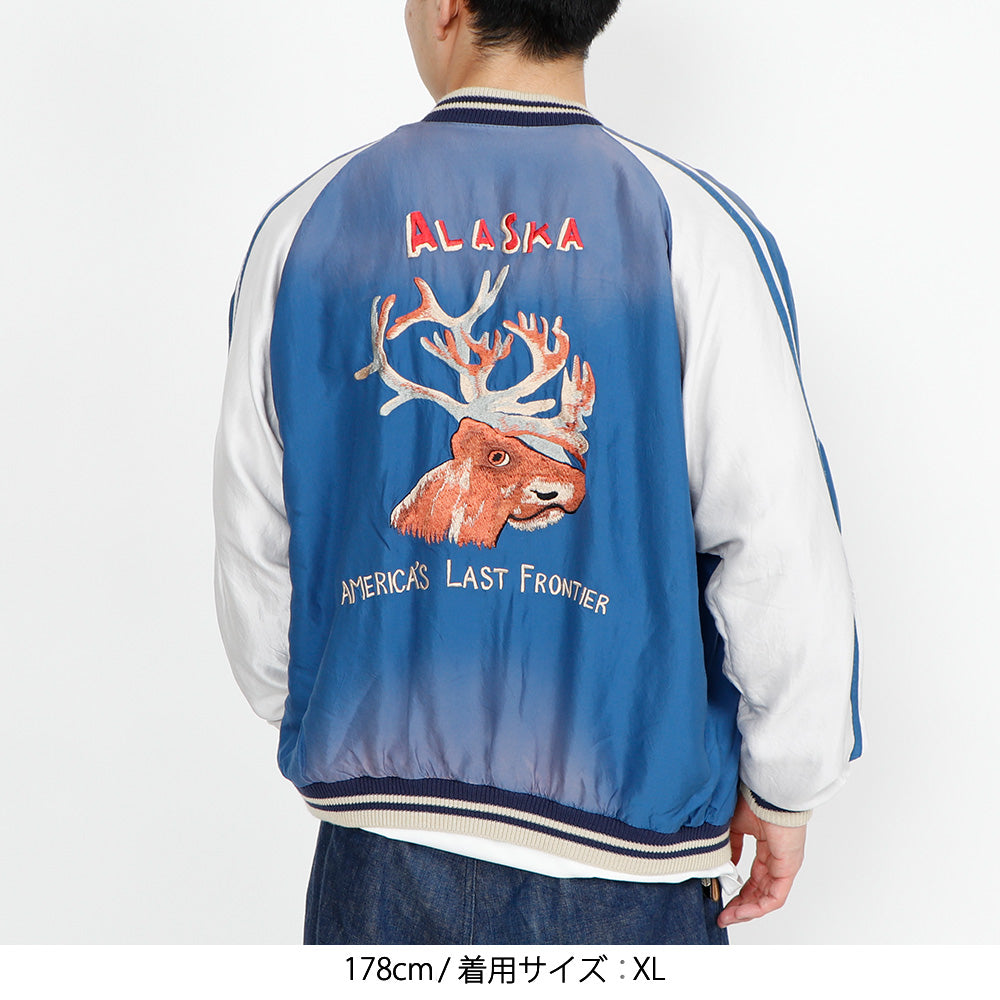 【2024春夏】アセテート スーベニアジャケット”ポーラーベア”×”ムース”（エイジングモデル）