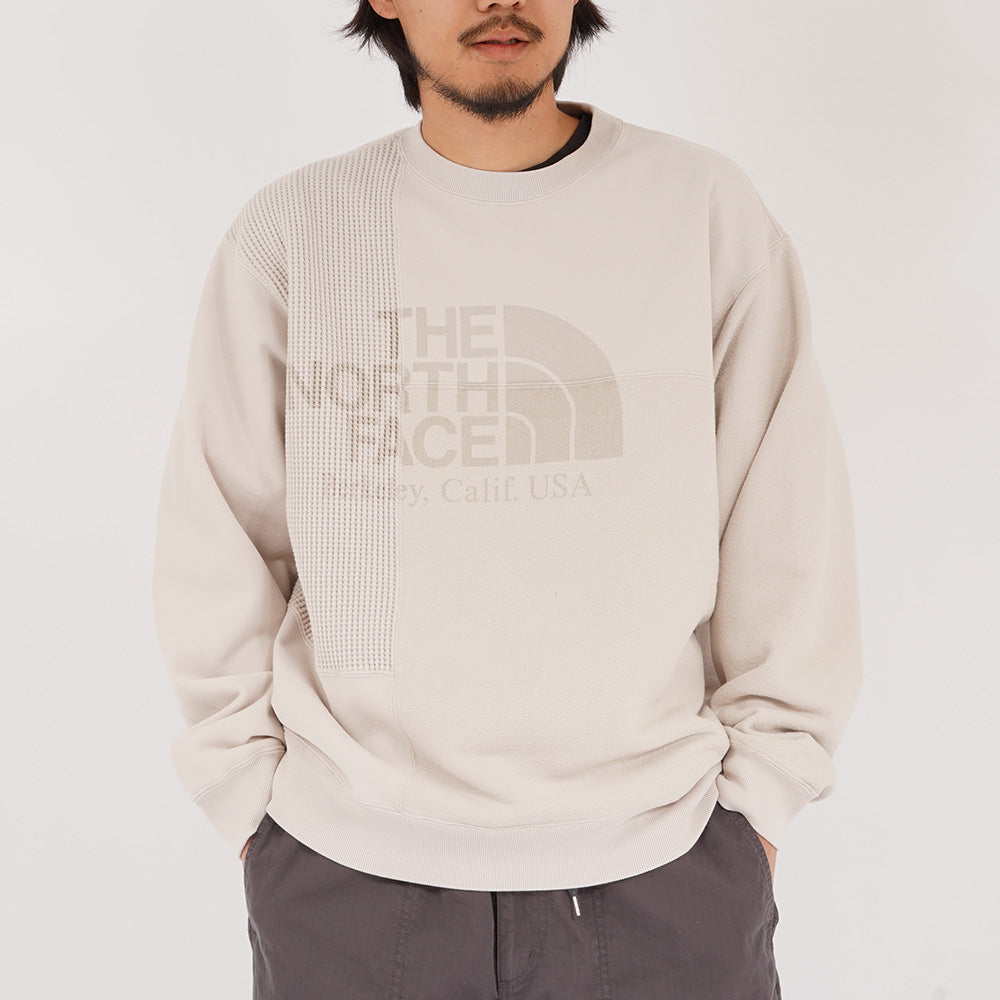 2026春夏】フィールド パッチワークド クルーネック スウェットシャツ