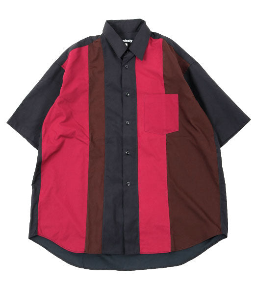 MONITALY(モニタリー)HALF SLEEVE PANELED SHIRT / ハーフ MONITALY(モニタリー)HALF SLEEVE PANELED SHIRT / ハーフ
