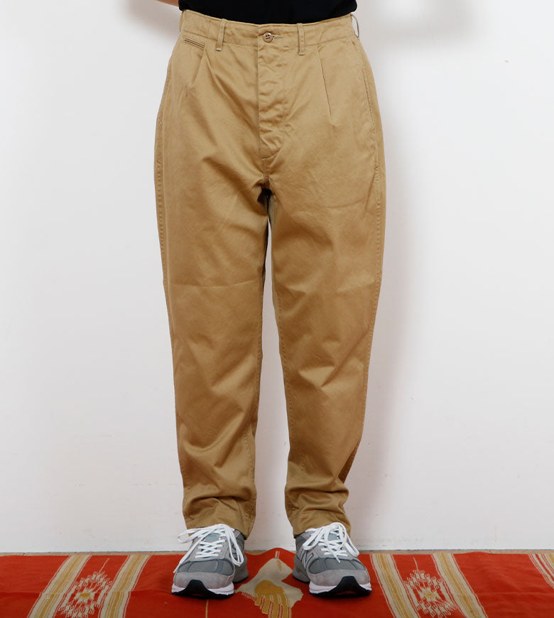 BAMBOO SHOOTS （バンブーシュート）PLEATED MILITARY TROUSERS-CHINO