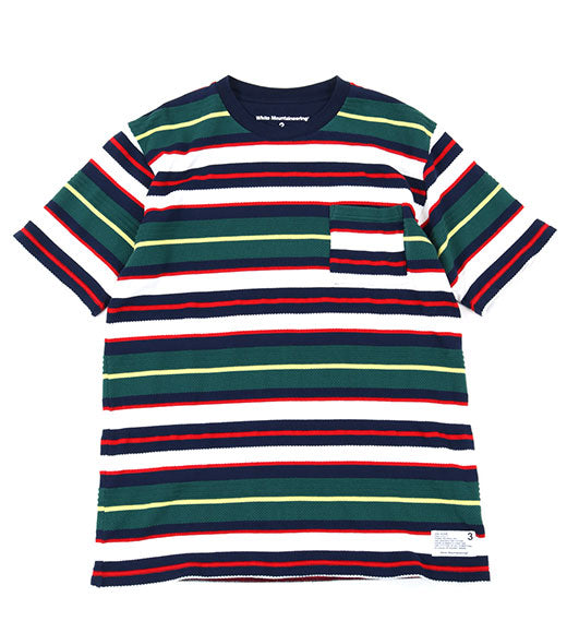 RANDAM STRIPE JACQUARD HALF SLEEVES SHIRT（ランダムストライプジャカートハーフスリーブシャツ）