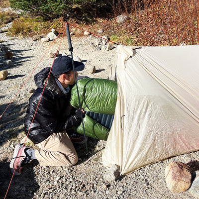 《ENLIGHTENED EQUIPMENT》ダウンキルト＆TORRID シリーズ 秋の北アルプスでの使用レビュー