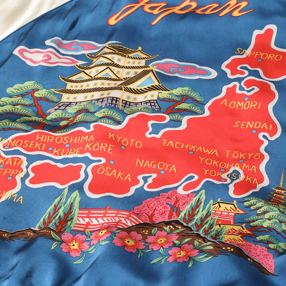 【2024春夏】アセテートスーベニア ジャケット”KOSHO＆CO” スペシャルエディション”DUELLING DRAGONS"×”JAPAN MAP(HAND PRINT)”
