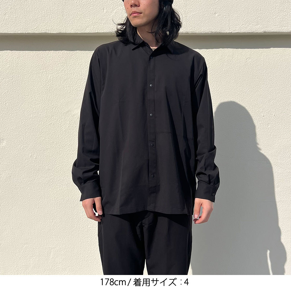DESIGNWORKS シャツ 200/2 ストレッチ パイピングシャツ メンズ