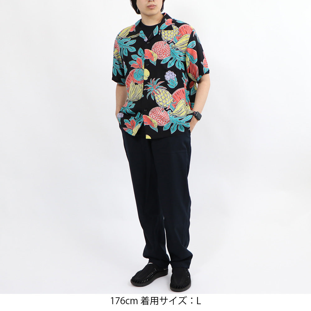 レーヨン ハワイアンシャツ ”トロピカルフルーツ” – BAMBOO SHOOTS ONLINE