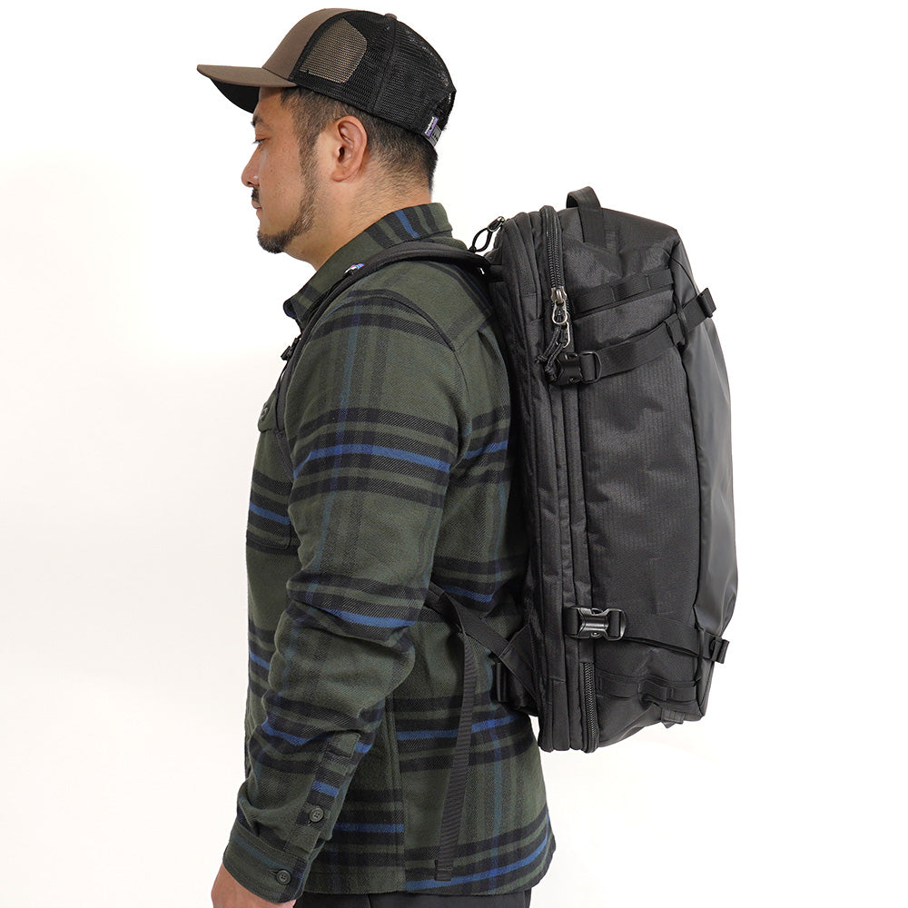 数回使用 パタゴニア patagonia ブラックホール MLC45L 3ウェイ パタゴニアのスーツケースとドッキングできる3WAYバッグが手放せ