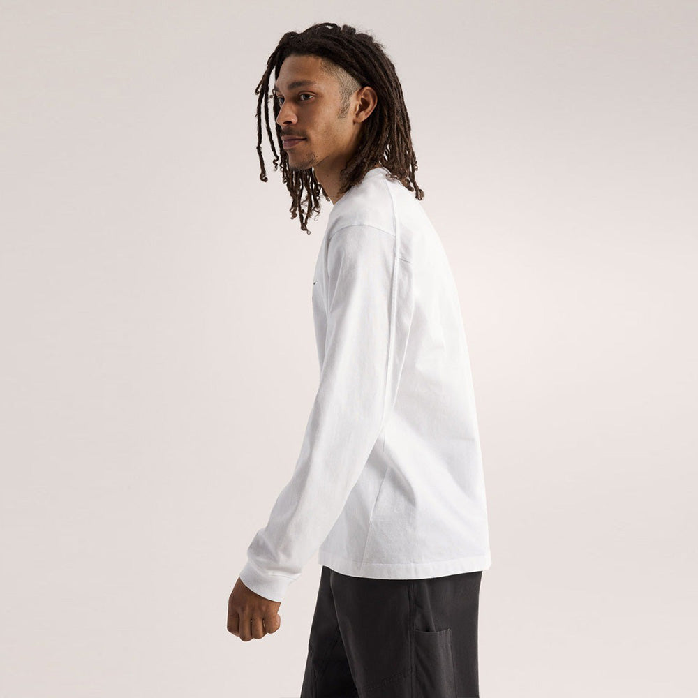 アークテリクス　クラッグコットンロングスリーブ　ブラック　ホワイト　Ｓサイズ ARC'TERYX 【 アークテリクス M's クラッグ コットン ロングスリーブ