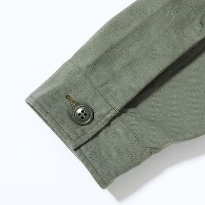 【2025秋冬】SHIRT MAN'S COTTON SATEEN OLIVE GREEN SHADE107 “DEMILITARIZED ZONE”