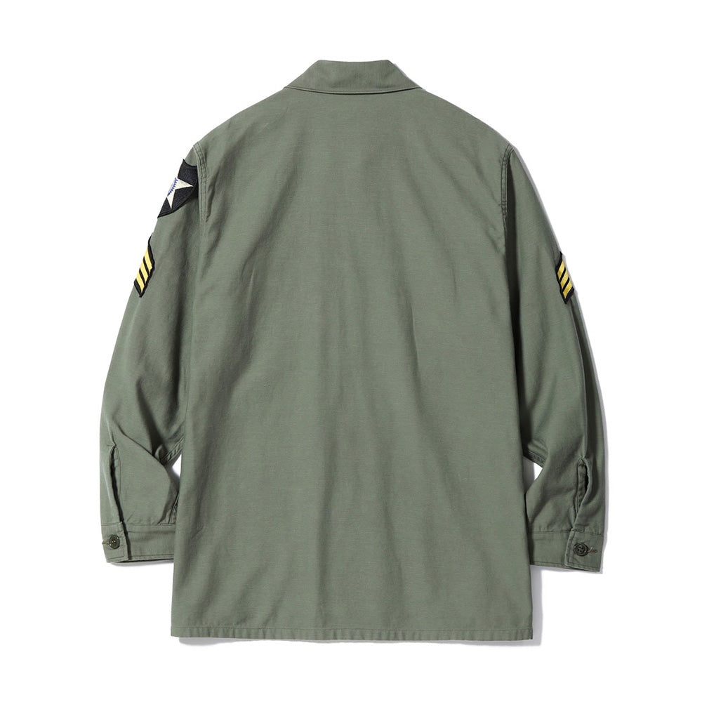 【2025秋冬】SHIRT MAN'S COTTON SATEEN OLIVE GREEN SHADE107 “DEMILITARIZED ZONE”