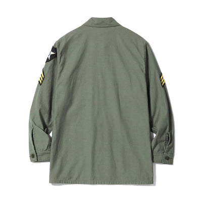 【2025秋冬】SHIRT MAN'S COTTON SATEEN OLIVE GREEN SHADE107 “DEMILITARIZED ZONE”