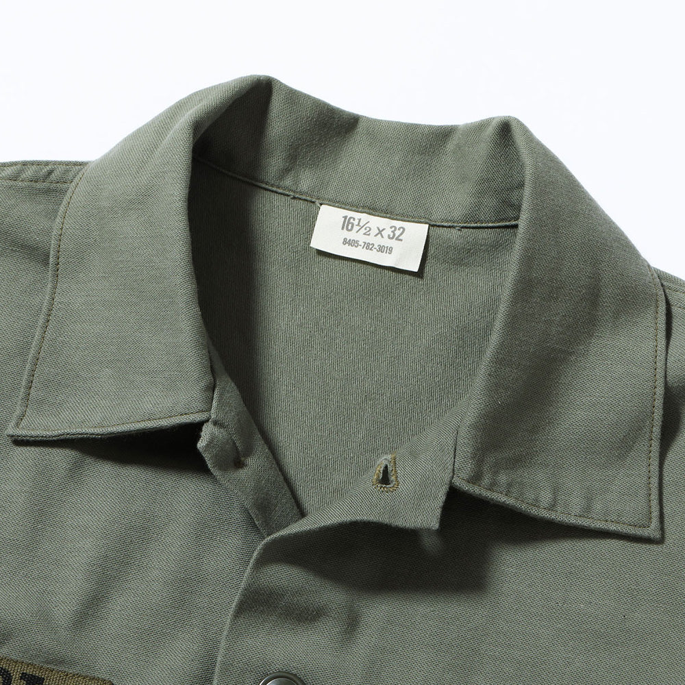 【2025秋冬】SHIRT MAN'S COTTON SATEEN OLIVE GREEN SHADE107 “DEMILITARIZED ZONE”