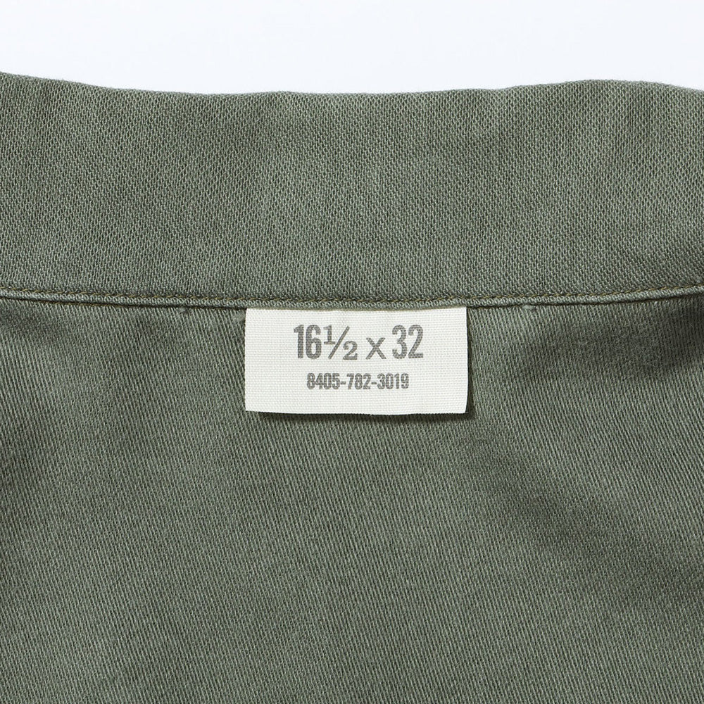 【2025秋冬】SHIRT MAN'S COTTON SATEEN OLIVE GREEN SHADE107 “DEMILITARIZED ZONE”