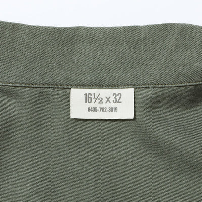 【2025秋冬】SHIRT MAN'S COTTON SATEEN OLIVE GREEN SHADE107 “DEMILITARIZED ZONE”