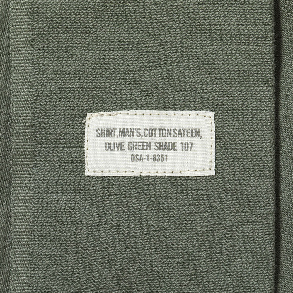 【2025秋冬】SHIRT MAN'S COTTON SATEEN OLIVE GREEN SHADE107 “DEMILITARIZED ZONE”