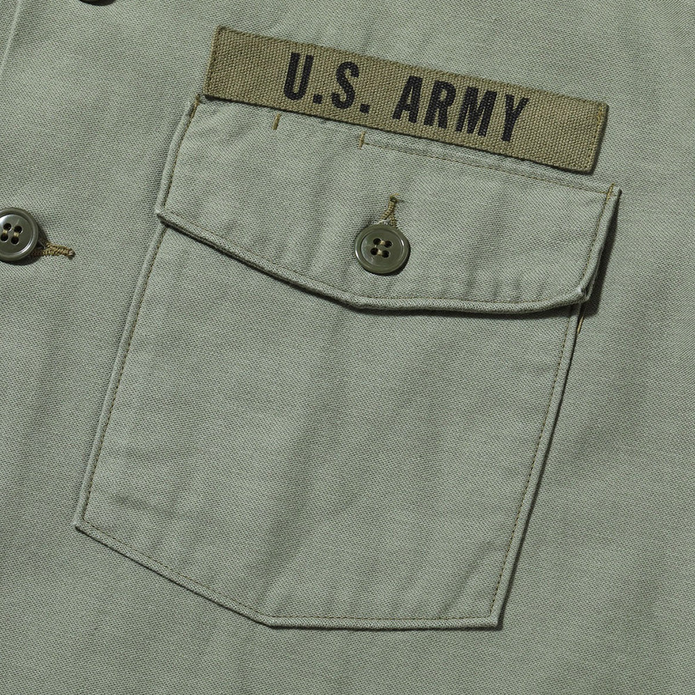 【2025秋冬】SHIRT MAN'S COTTON SATEEN OLIVE GREEN SHADE107 “DEMILITARIZED ZONE”