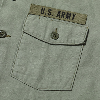 【2025秋冬】SHIRT MAN'S COTTON SATEEN OLIVE GREEN SHADE107 “DEMILITARIZED ZONE”