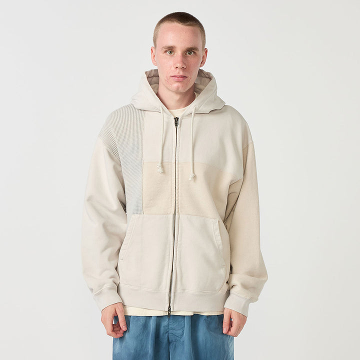 Paleduskパッチワークフーディ ジップパーカー Paleduskパッチワークフーディ ジップパーカー