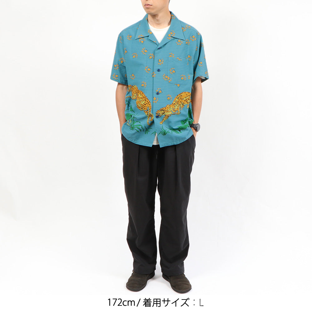 2026春夏】ドビー コットン オープンシャツ ”レオパード” – BAMBOO