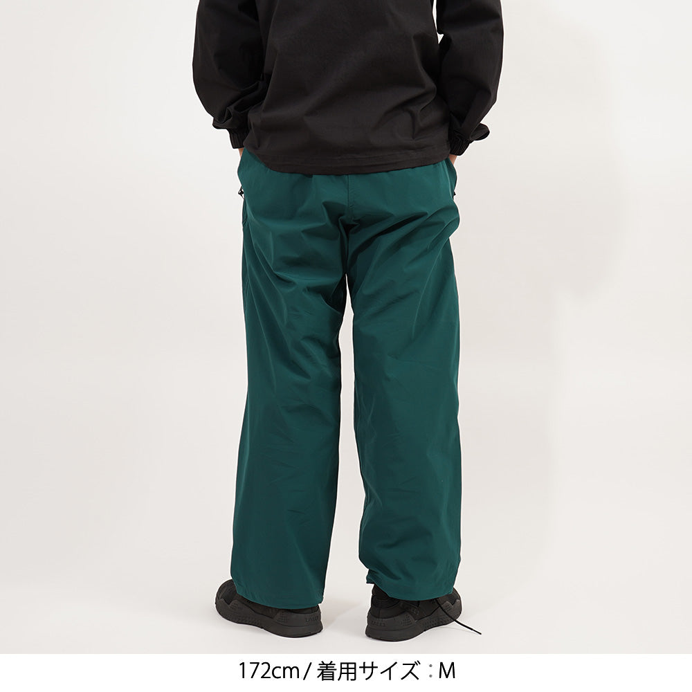 salsation ワイドパンツ　DarkGreen　L 2026春夏】エラスティック ナイロン ラックス パンツ – BAMBOO SHOOTS