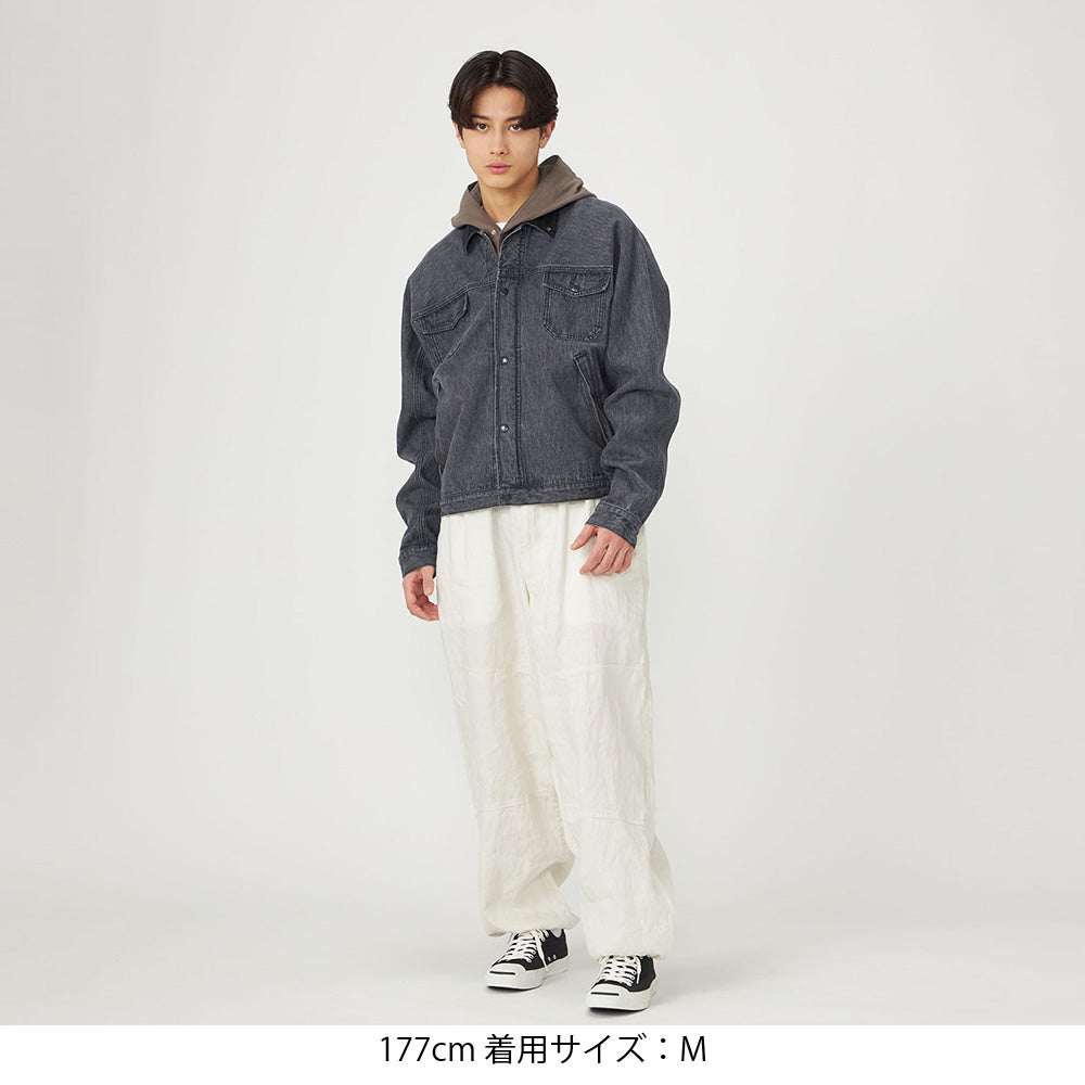2026秋冬】リネン コットン デニム フィールド ジャケット – BAMBOO