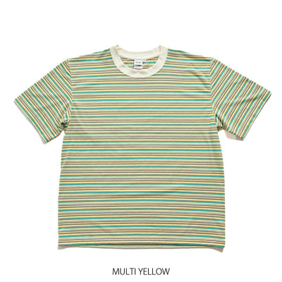 【2025春夏】ドライコットニー マルチボーダーTシャツ