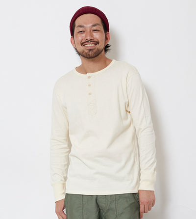 LONG SLEEVE HENLEY NECK JERSEY（ロングスリーブ ヘンリーネックジャージー）