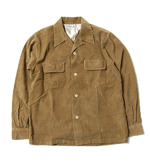 CORDUROY OPEN COLLAR SHIRT (コーデュロイオープンカラーシャツ)