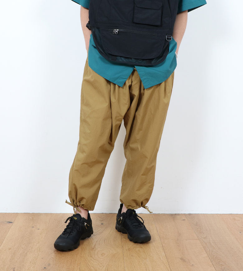 Reft (レフト) ANKLE LENGTH WIDE PANT / アンクル レングス ワイド パンツ 【 ワイド ナイロン パンツ トレイル  キャンプ アウトドア 登山 】 – BAMBOO SHOOTS ONLINE