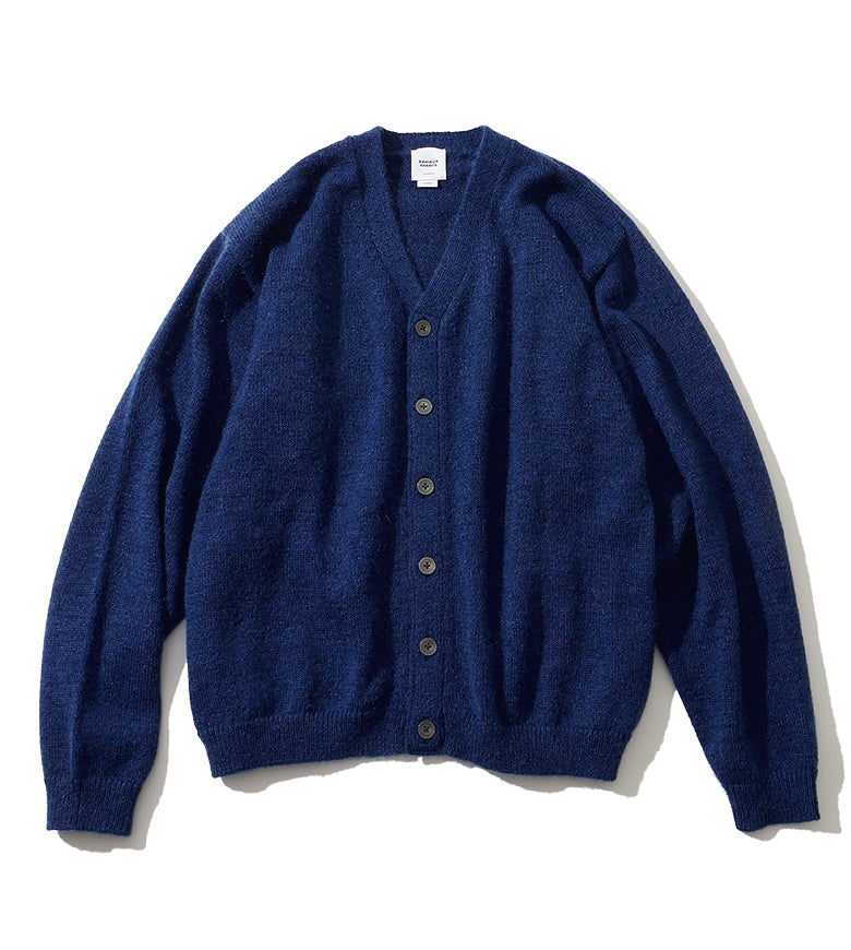 INDIGO V-NECK CARDIGAN インディゴ ブイネック カーディガン BAMBOO SHOOTS バンブーシュート