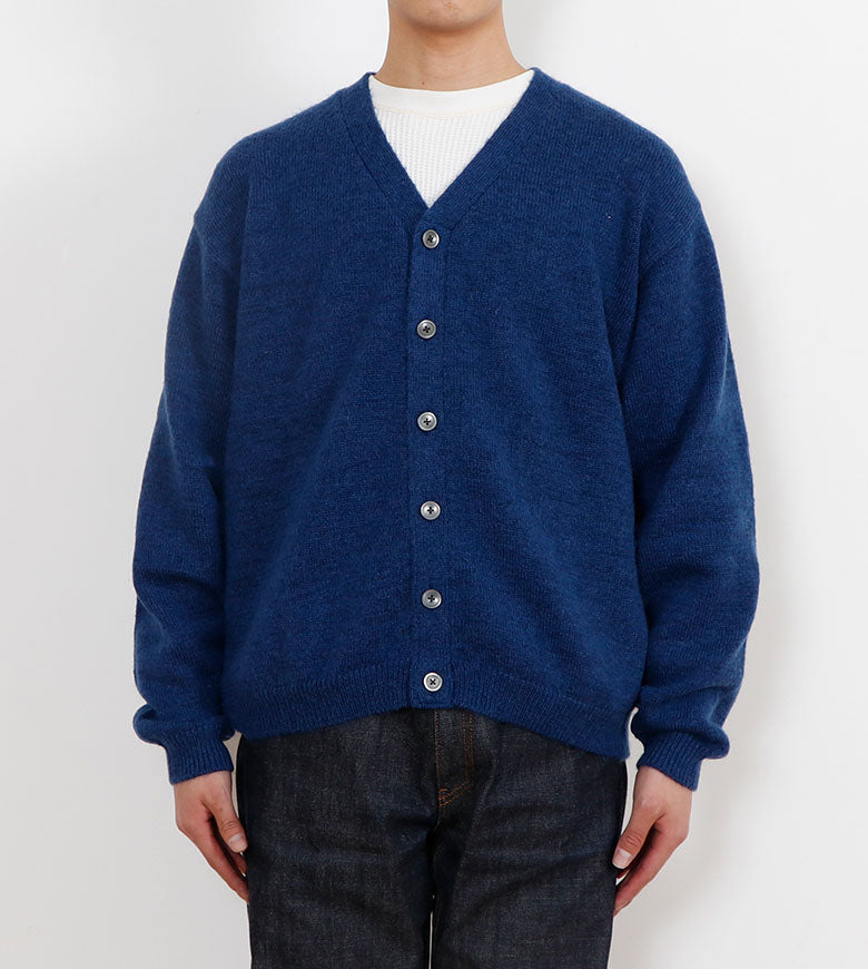 INDIGO V-NECK CARDIGAN インディゴ ブイネック カーディガン BAMBOO SHOOTS バンブーシュート