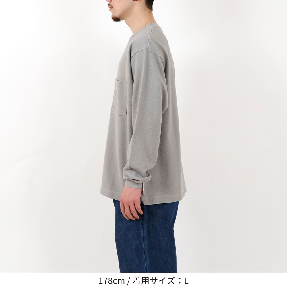 LONG SLEEVE PIQUE POCKET T-SHIRT / ロング スリーブ ピケ ポケット ティーシャツ – BAMBOO SHOOTS  ONLINE