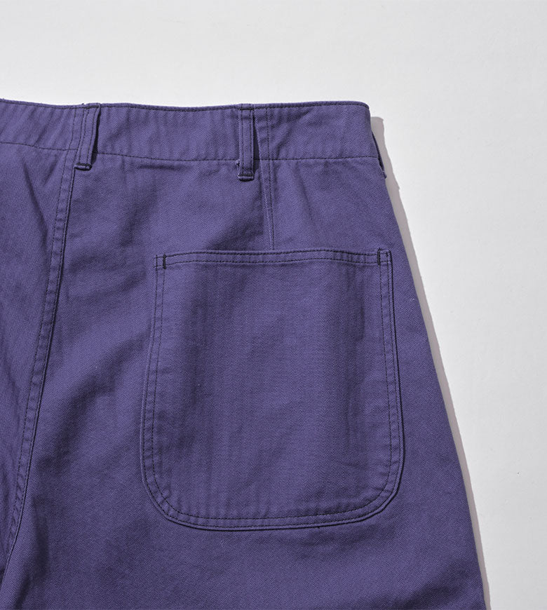 PLEATED FIELD TROUSERS- HERRINGBONE / プリーツ フィールド トラウザー ヘリンボーン