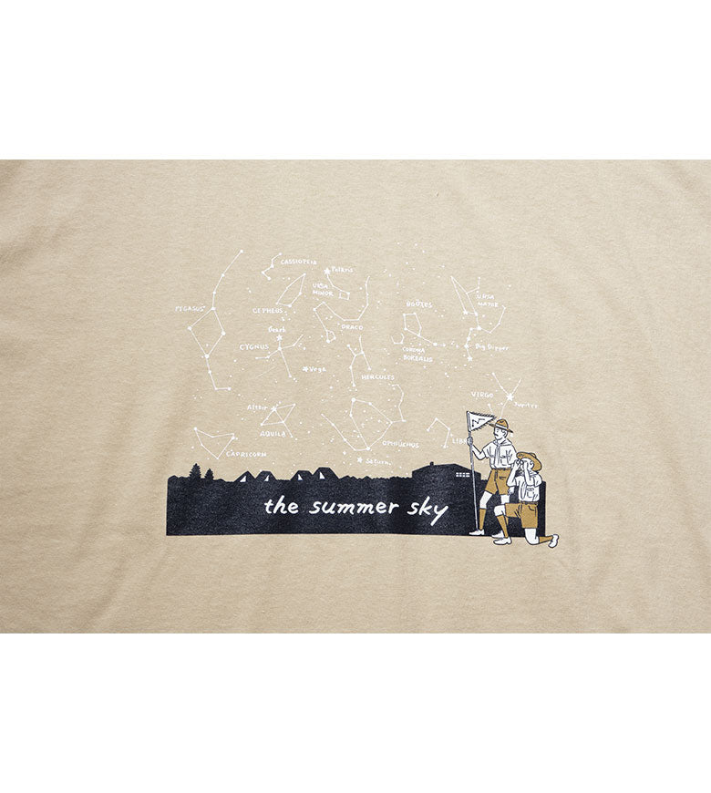 BAMBOO SHOOTS バンブーシュート "SCOUT STARGAZING" COTTON TEE プリントTシャツ