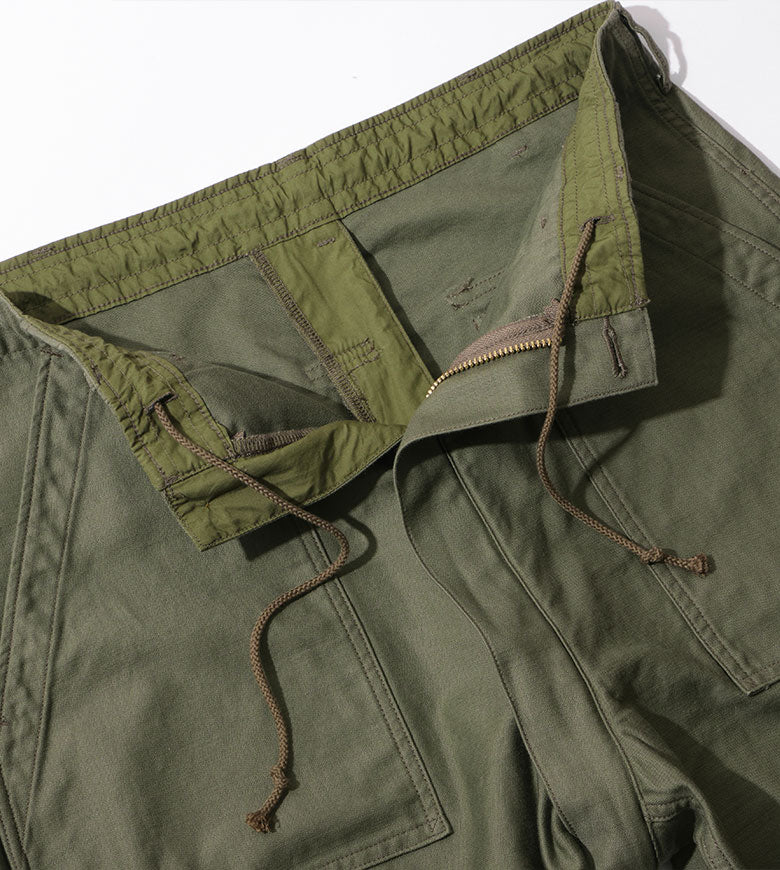 BAMBOO SHOOTS (バンブーシュート）【マウンテンリサーチコラボ】FATIGUE CROPPED PANTS-SATIN / ファティーグ  クロップド パンツ サテン – BAMBOO SHOOTS ONLINE