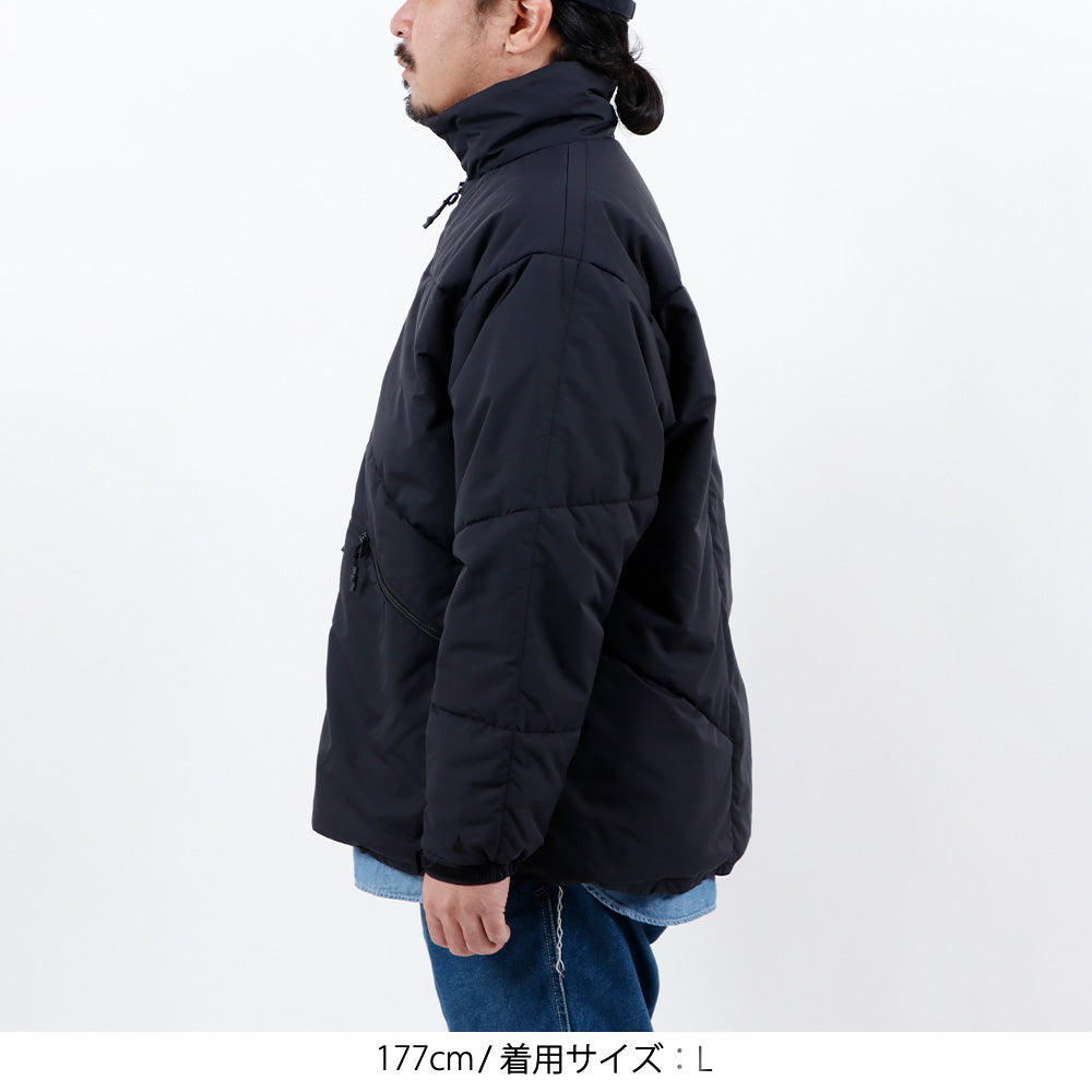 acneeveryone random quilted jacket (BLACK)