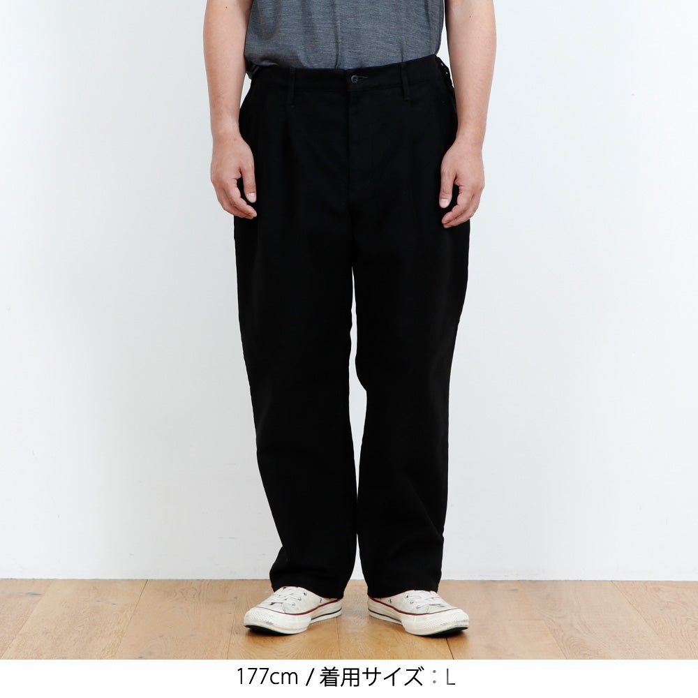 is-ness〉×〈BAMBOO SHOOTS〉ワークパンツ モールスキン