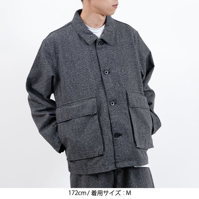 WORK JACKET-TWIST YARN OX ワークジャケット ツイストヤーン is-ness イズネス BAMBOO SHOOTS バンブーシュート