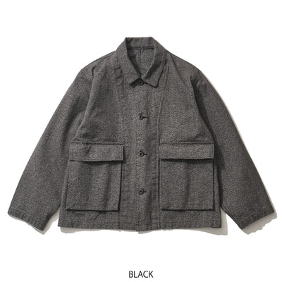 WORK JACKET-TWIST YARN OX ワークジャケット ツイストヤーン is-ness イズネス BAMBOO SHOOTS バンブーシュート