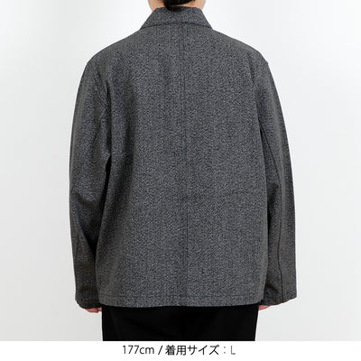 WORK JACKET-TWIST YARN OX ワークジャケット ツイストヤーン is-ness イズネス BAMBOO SHOOTS バンブーシュート