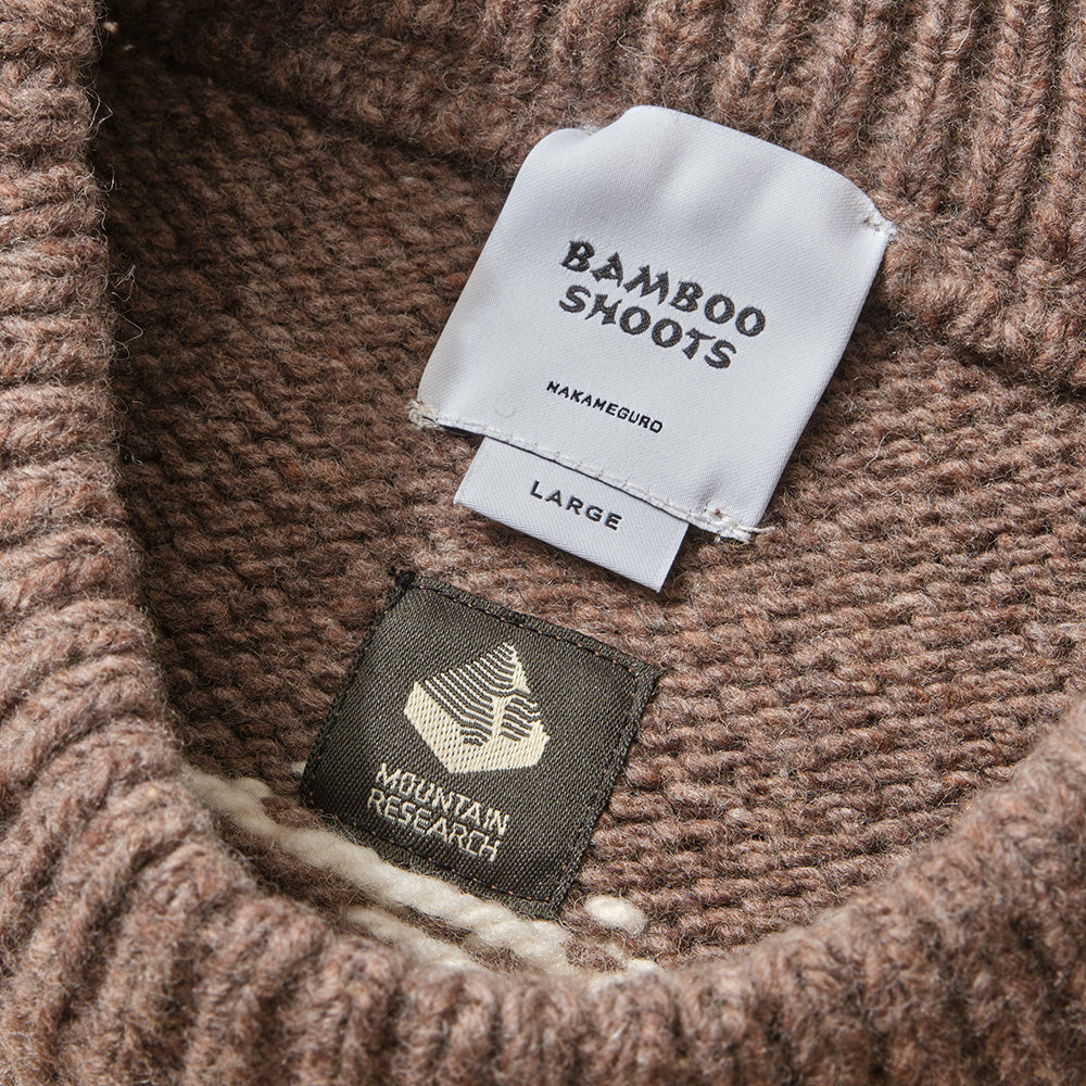 HIKING NORDIC SWEATER ハイキング ノルディックセーター BAMBOO SHOOTS バンブーシュート MOUNTAIN RESEARCH マウンテンリサーチ